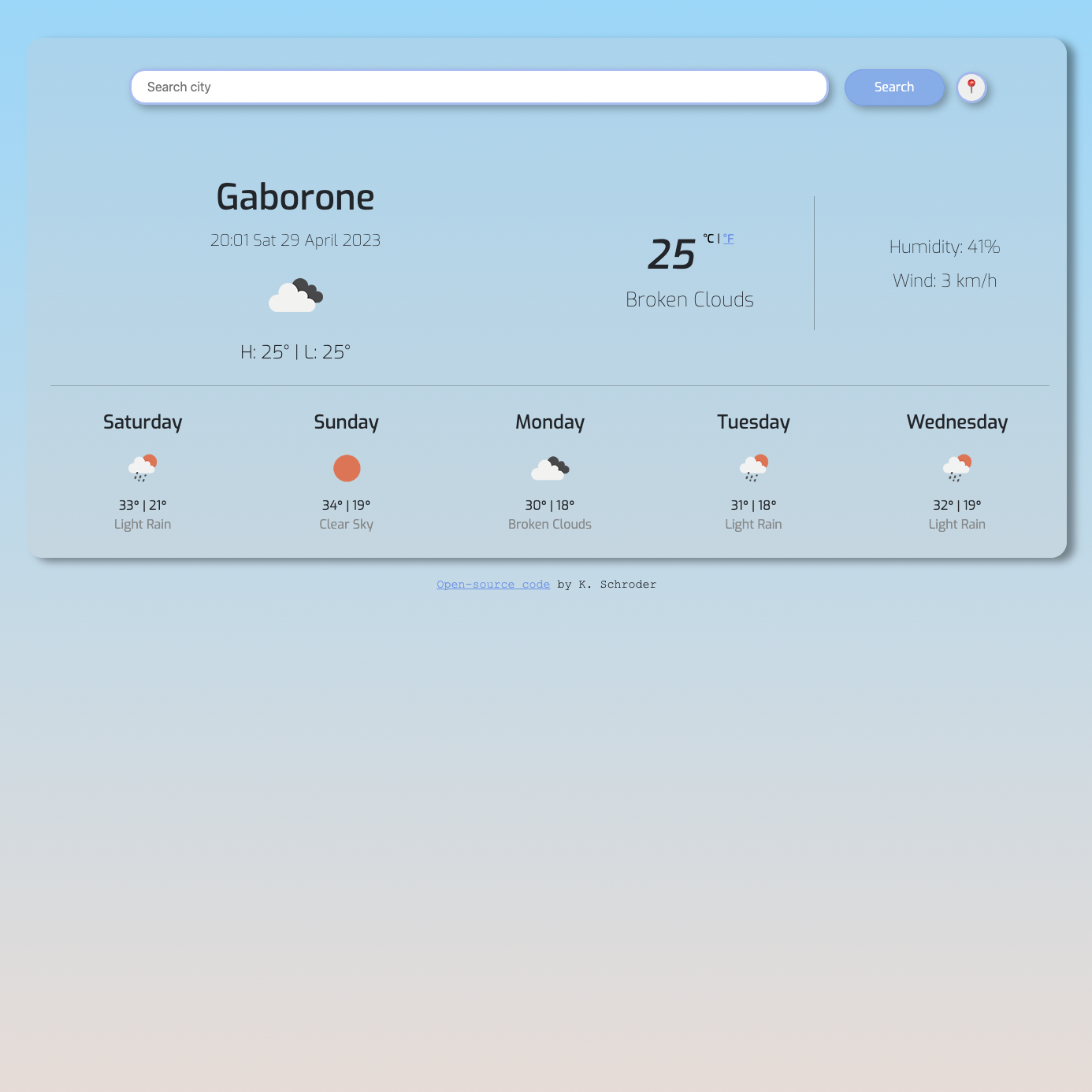 Image of weather App